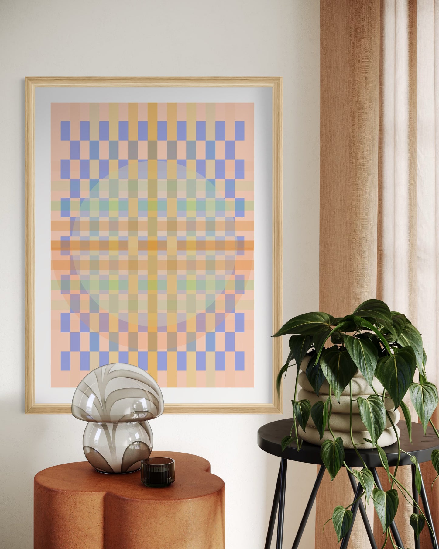 Woven Moon Print