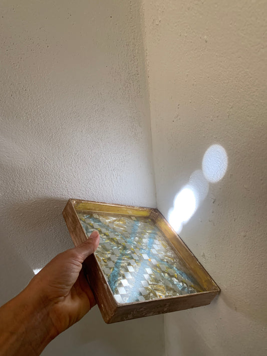 Woven Mirror Tray
